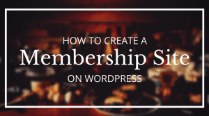 membership site wordpress
