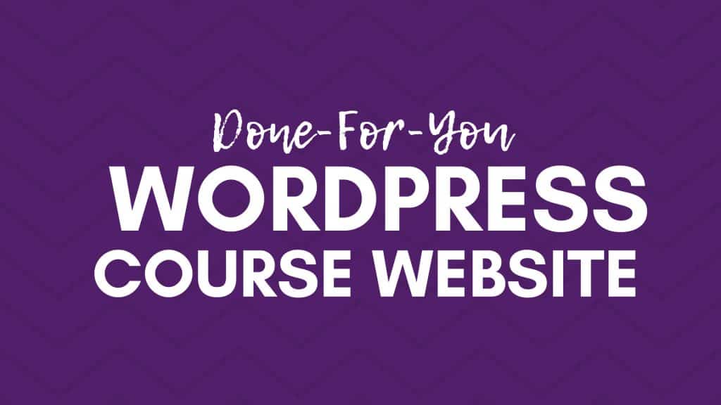 WordPress Course Site